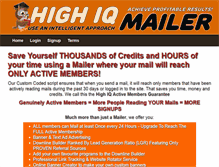 Tablet Screenshot of highiqmailer.com